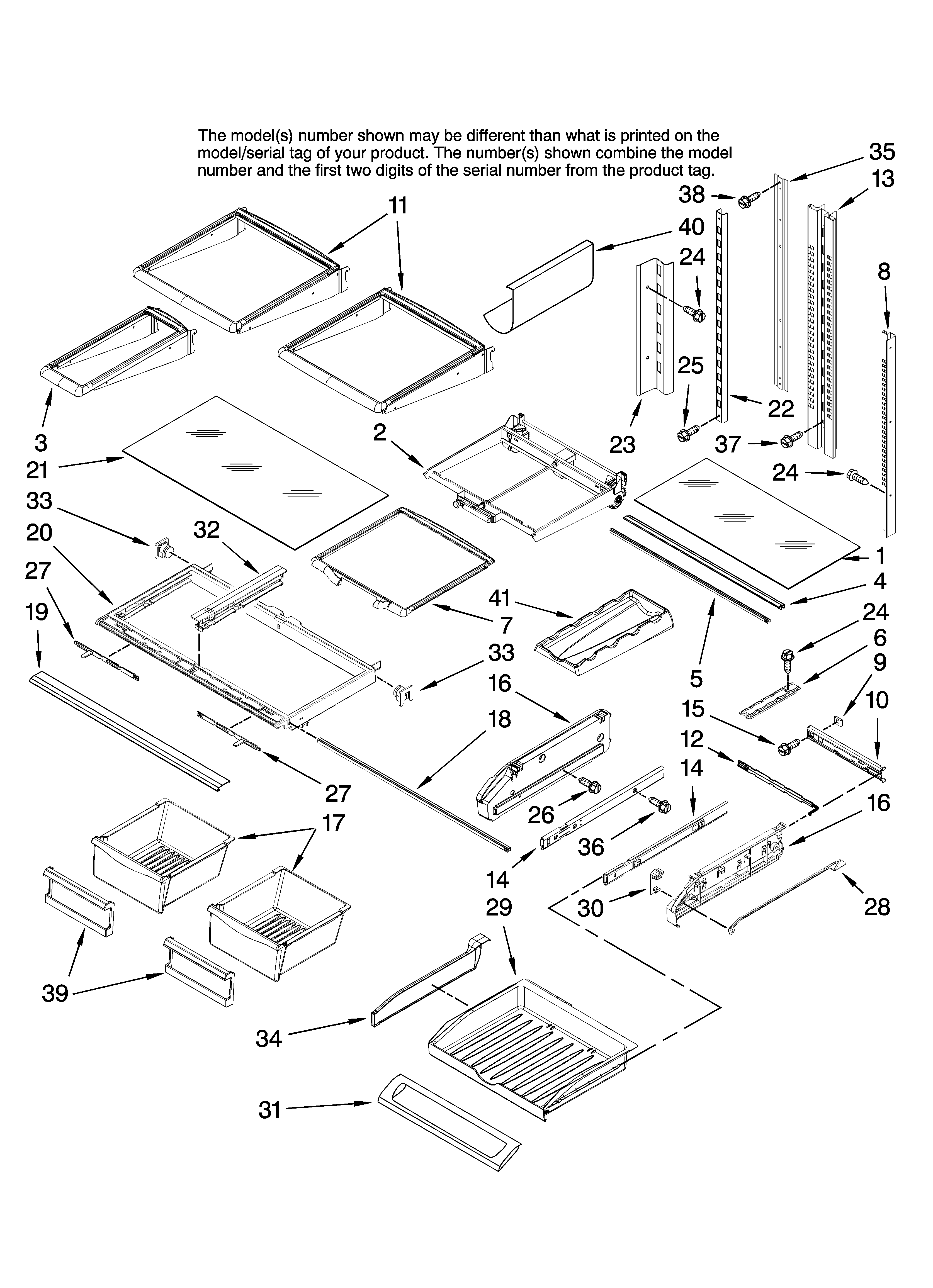 Shelf parts