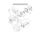 Jenn-Air JFI2589AEP10 motor and ice container parts diagram