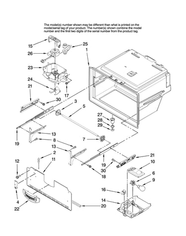 Freezer liner parts