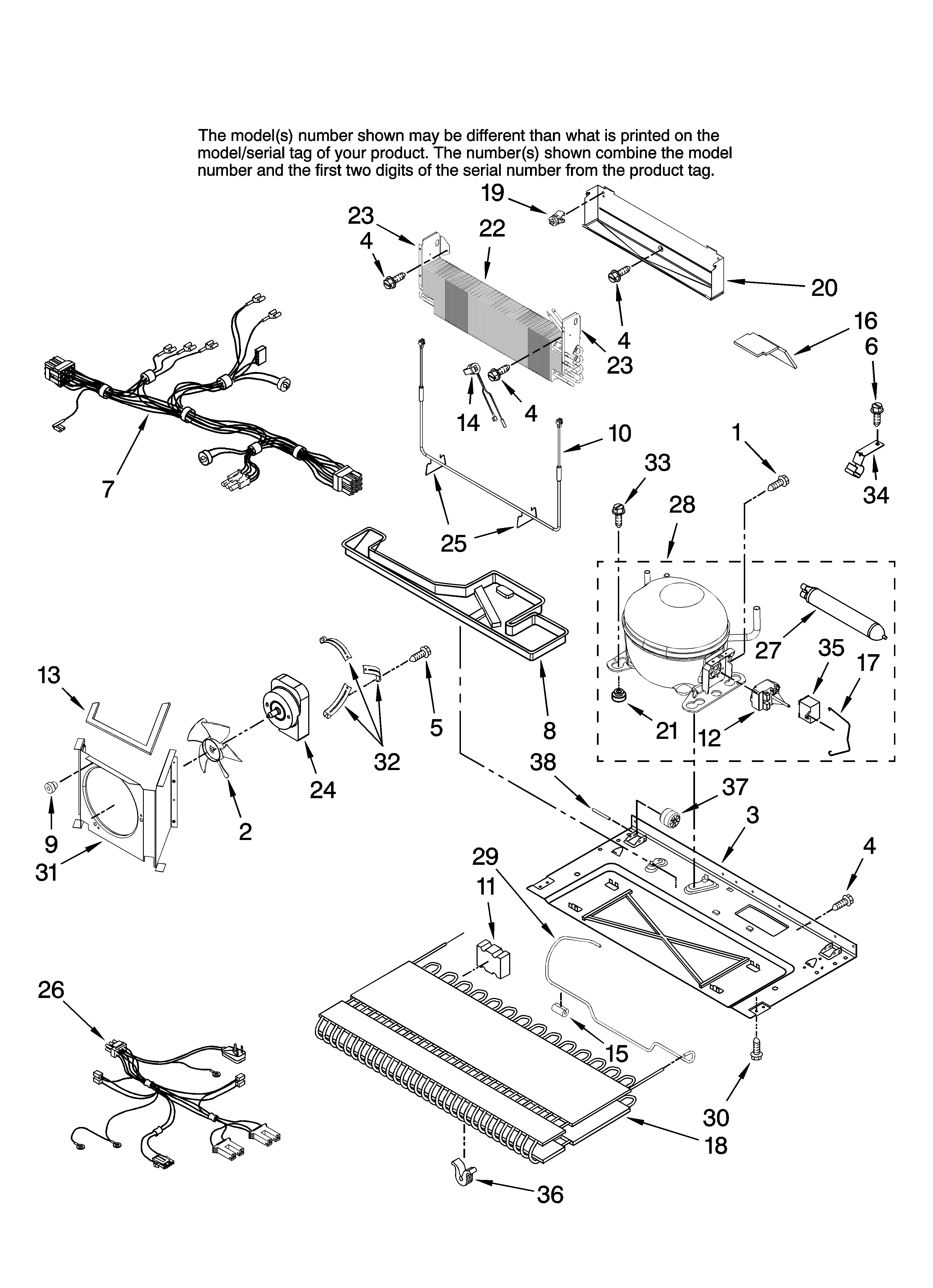 Unit parts, optional parts (not included)