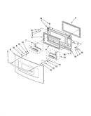 Microwave door parts