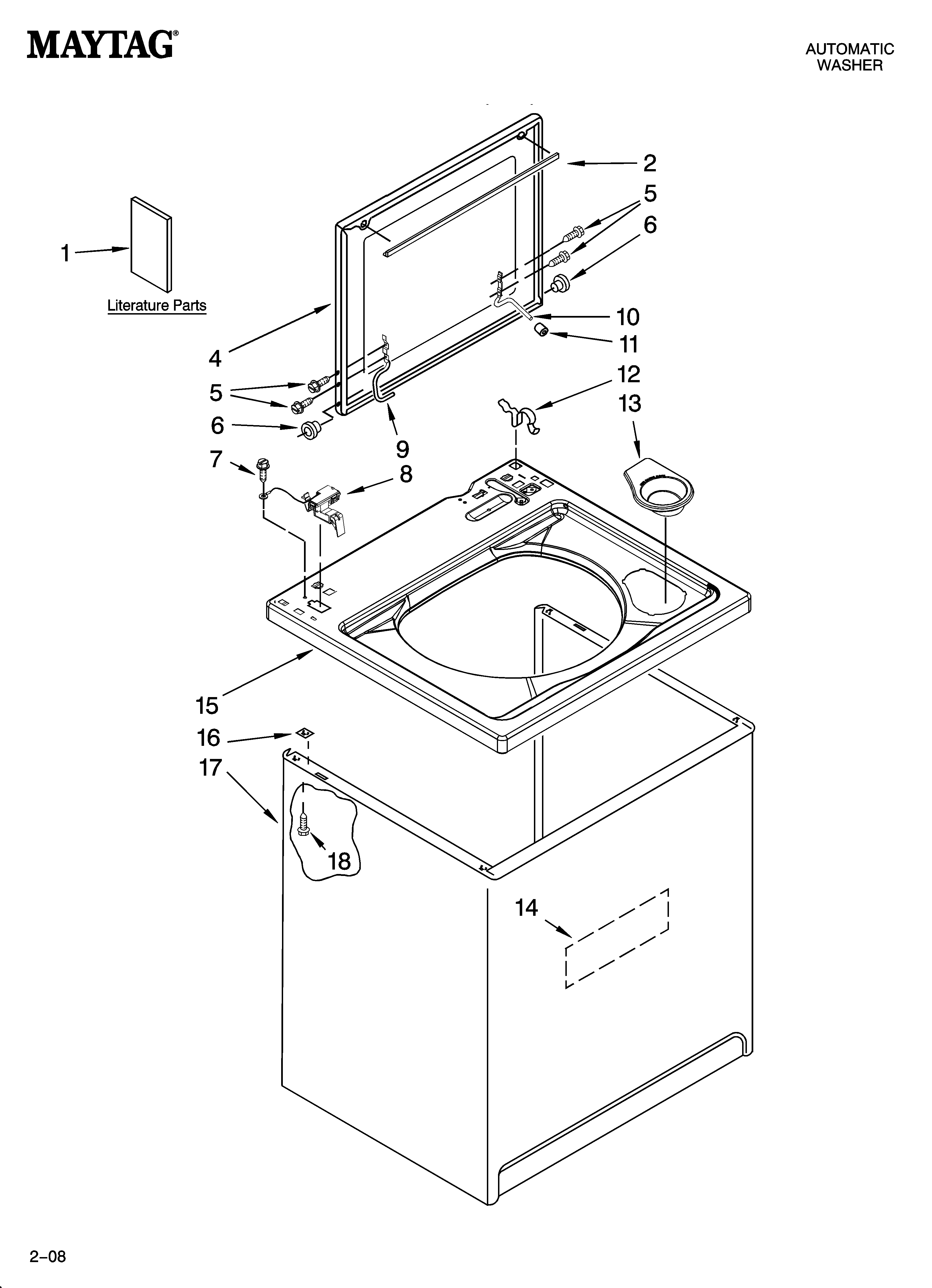 Top and cabinet parts