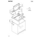 Maytag MTW5620TQ2 top and cabinet parts diagram