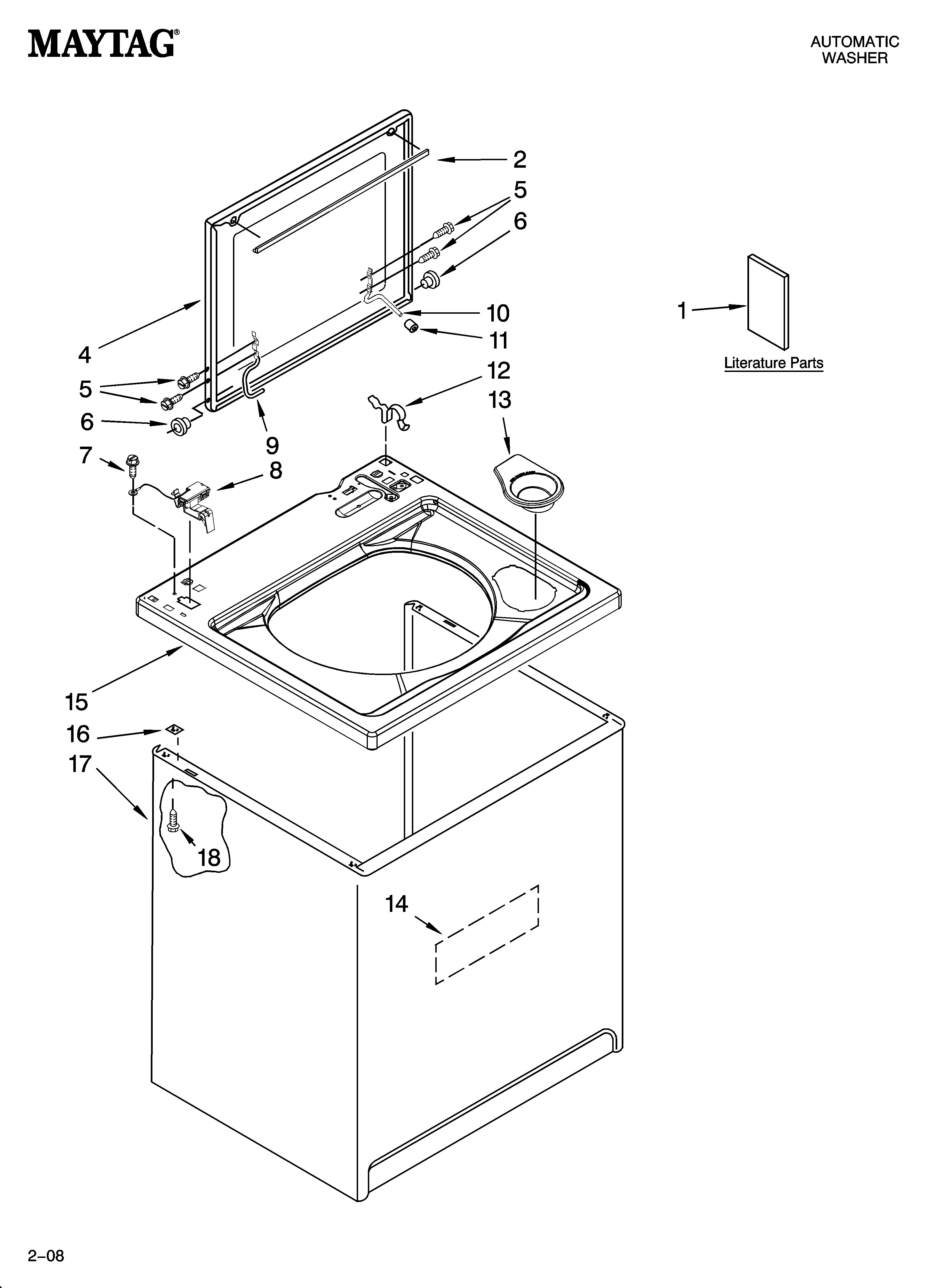 Top and cabinet parts