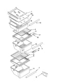 Refrigerator shelf parts