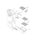 Whirlpool ED5FHEXTL01 freezer liner parts diagram