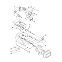 Whirlpool ED5FHEXTL01 motor and ice container parts diagram