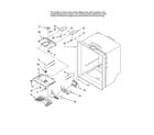 Whirlpool GB9SHKXMQ12 refrigerator liner parts diagram