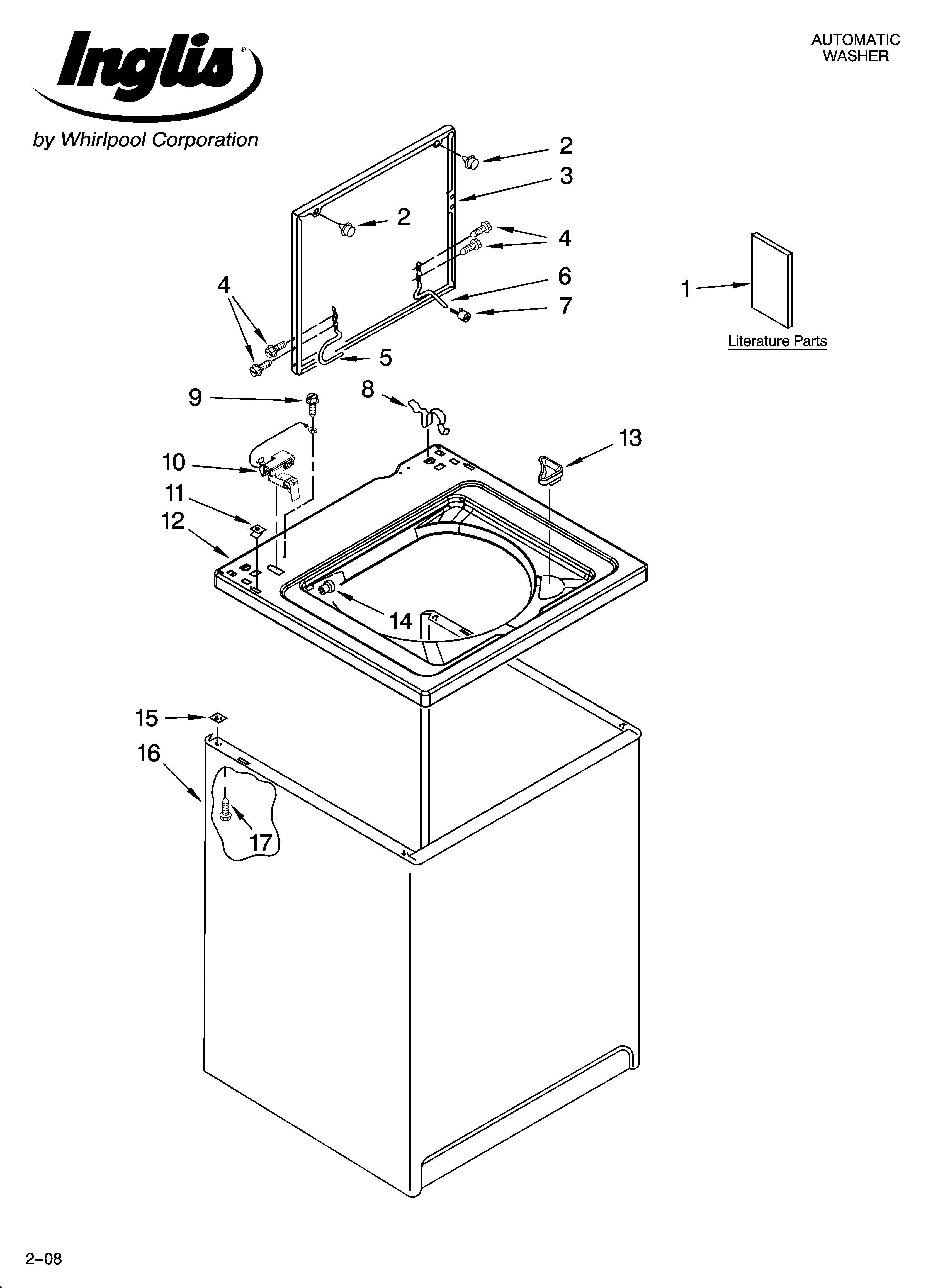 Top and cabinet parts