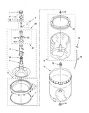 Agitator, basket and tub parts