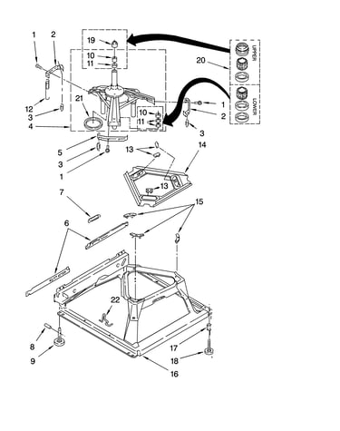 Machine base parts