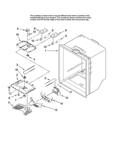 Refrigerator liner parts