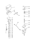Motor and ice container parts