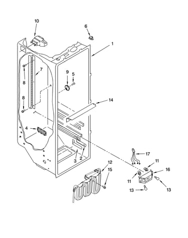 Refrigerator liner parts