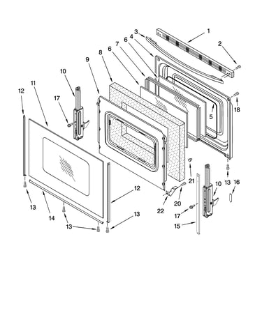 Door parts, optional parts (not included)