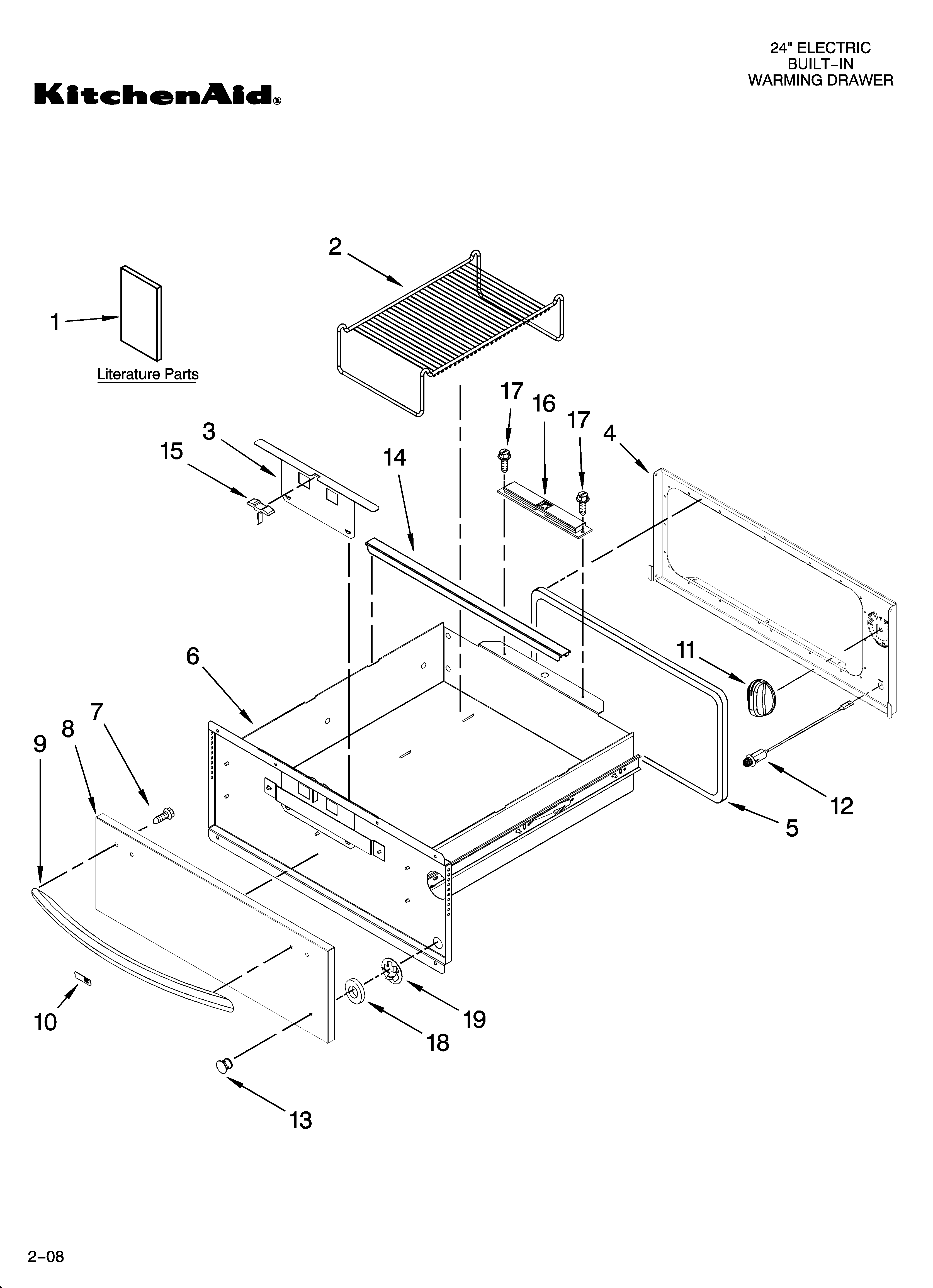 Control, door and drawer parts