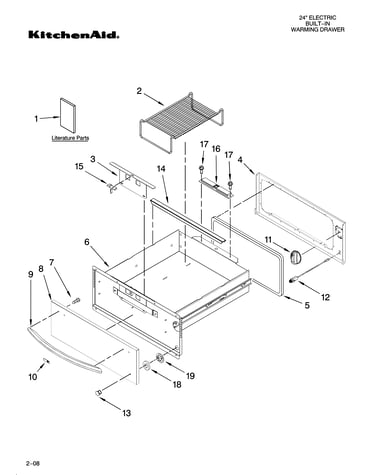 Control, door and drawer parts