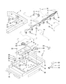 Burner box, gas valves, and switches, optional parts (