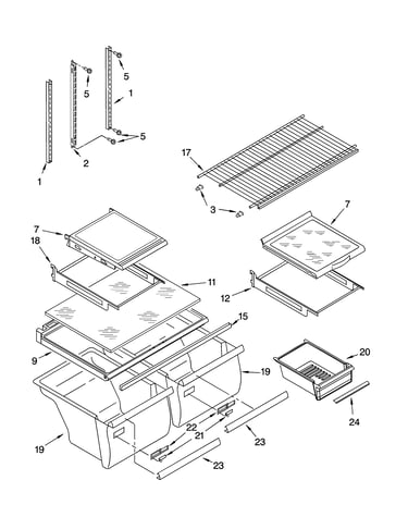 Shelf parts