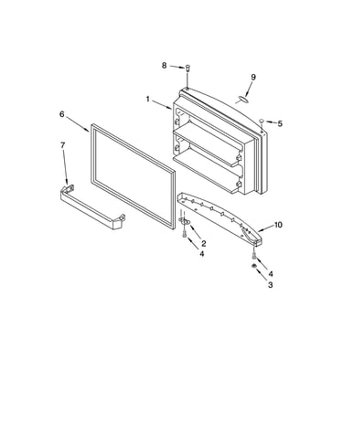Freezer door parts, optional parts (not included)