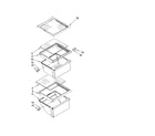 Estate TS25CGXTD00 refrigerator shelf parts diagram