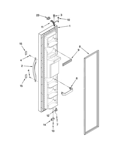 Freezer door parts