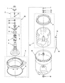 Agitator, basket and tub parts