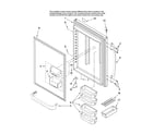 Amana ABB2222FEQ11 refrigerator door parts diagram