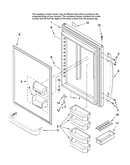 Refrigerator door parts