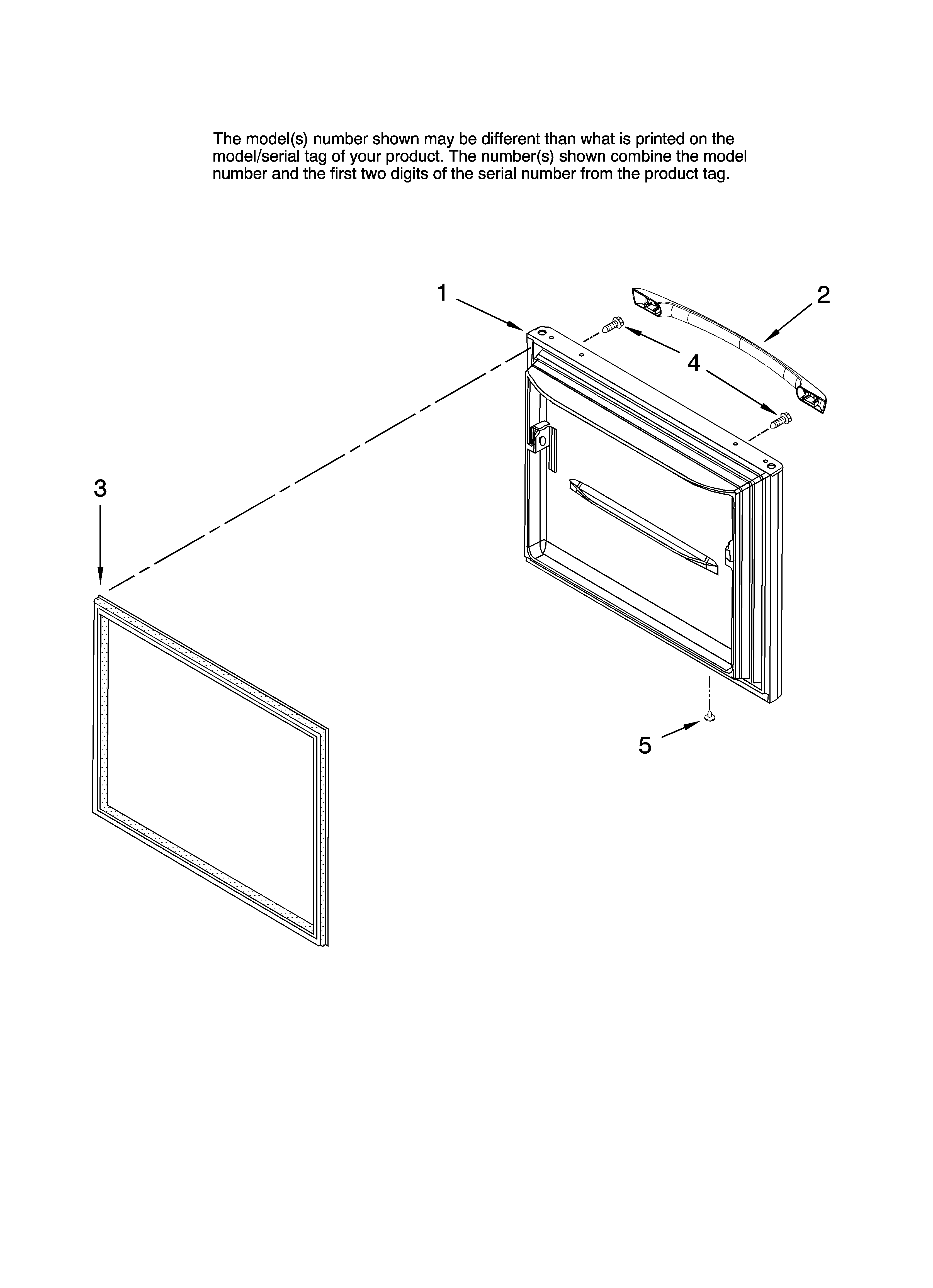 Freezer door parts