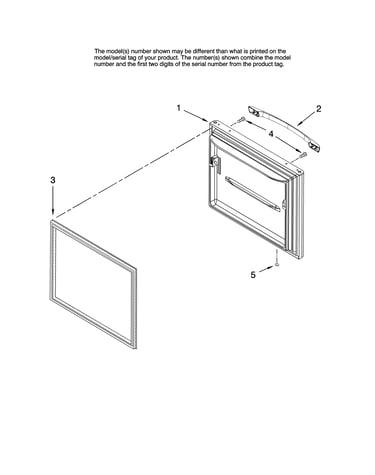 Freezer door parts