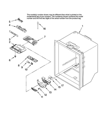 Refrigerator liner parts