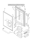 Refrigerator door parts