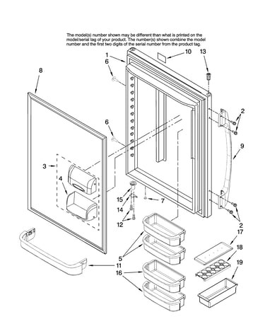 Refrigerator door parts