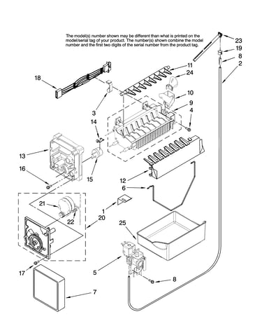 Icemaker parts, optional parts