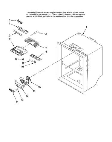 Refrigerator liner parts