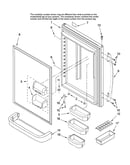 Refrigerator door parts