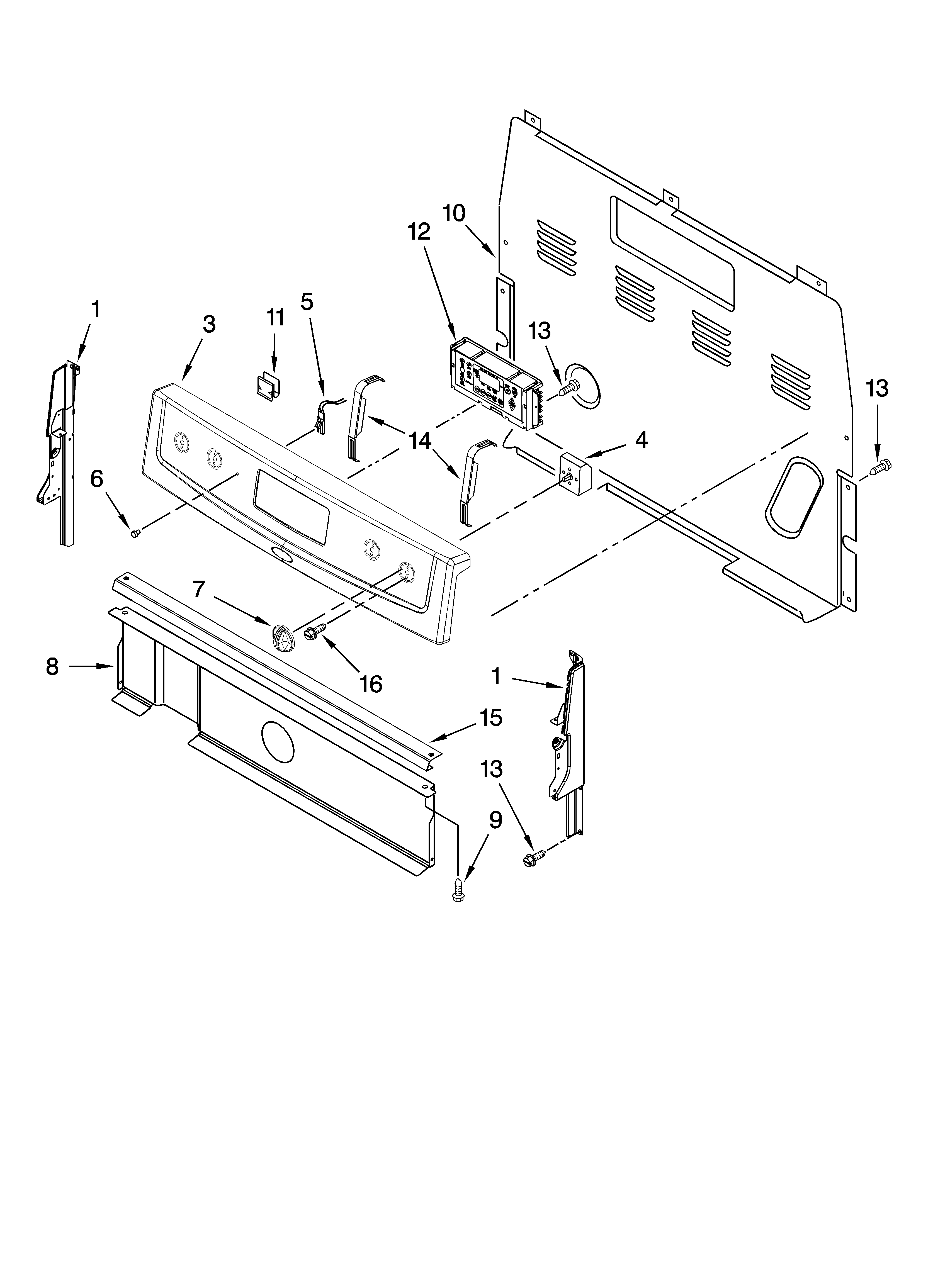 Control panel parts