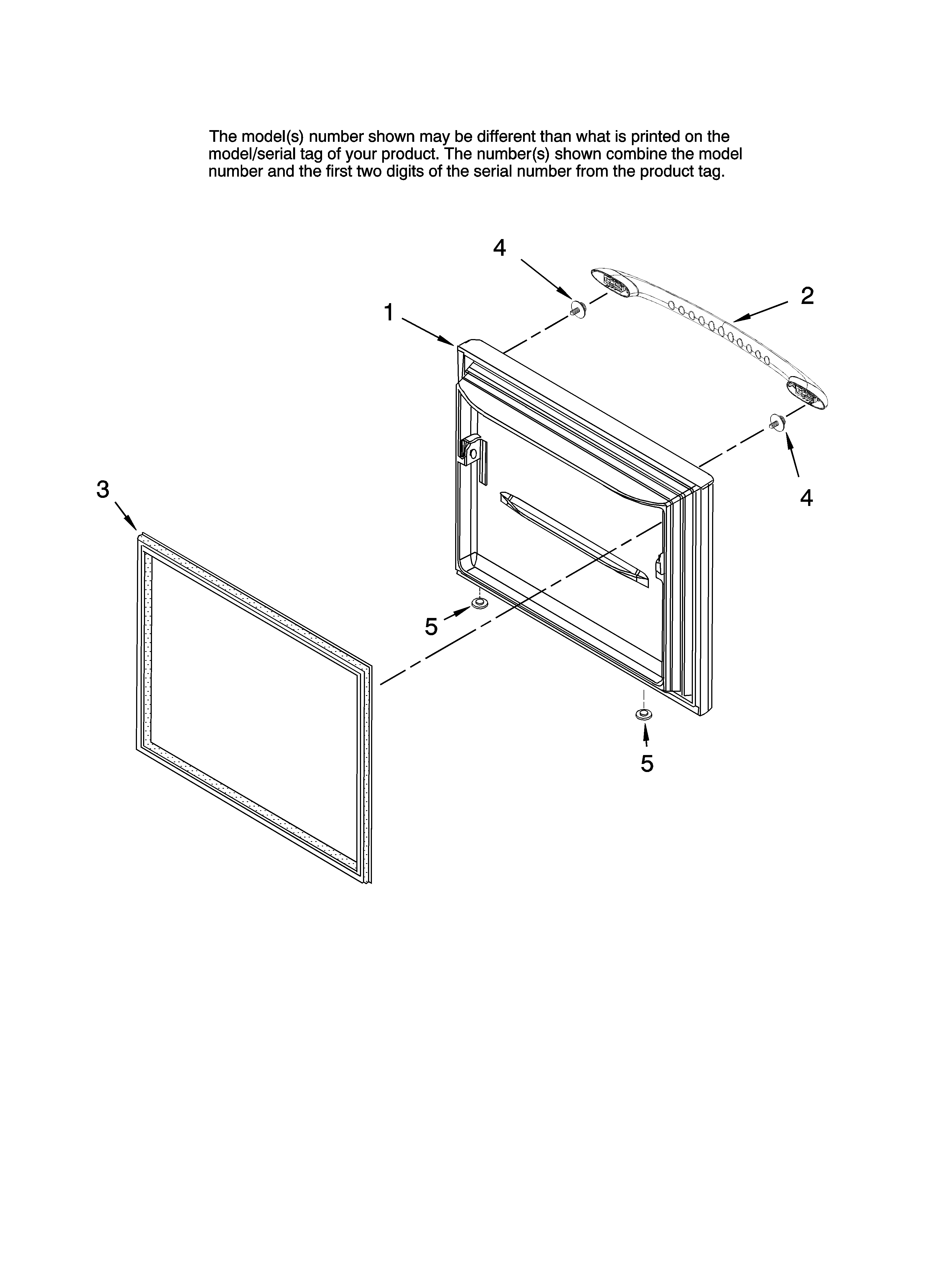 Freezer door parts