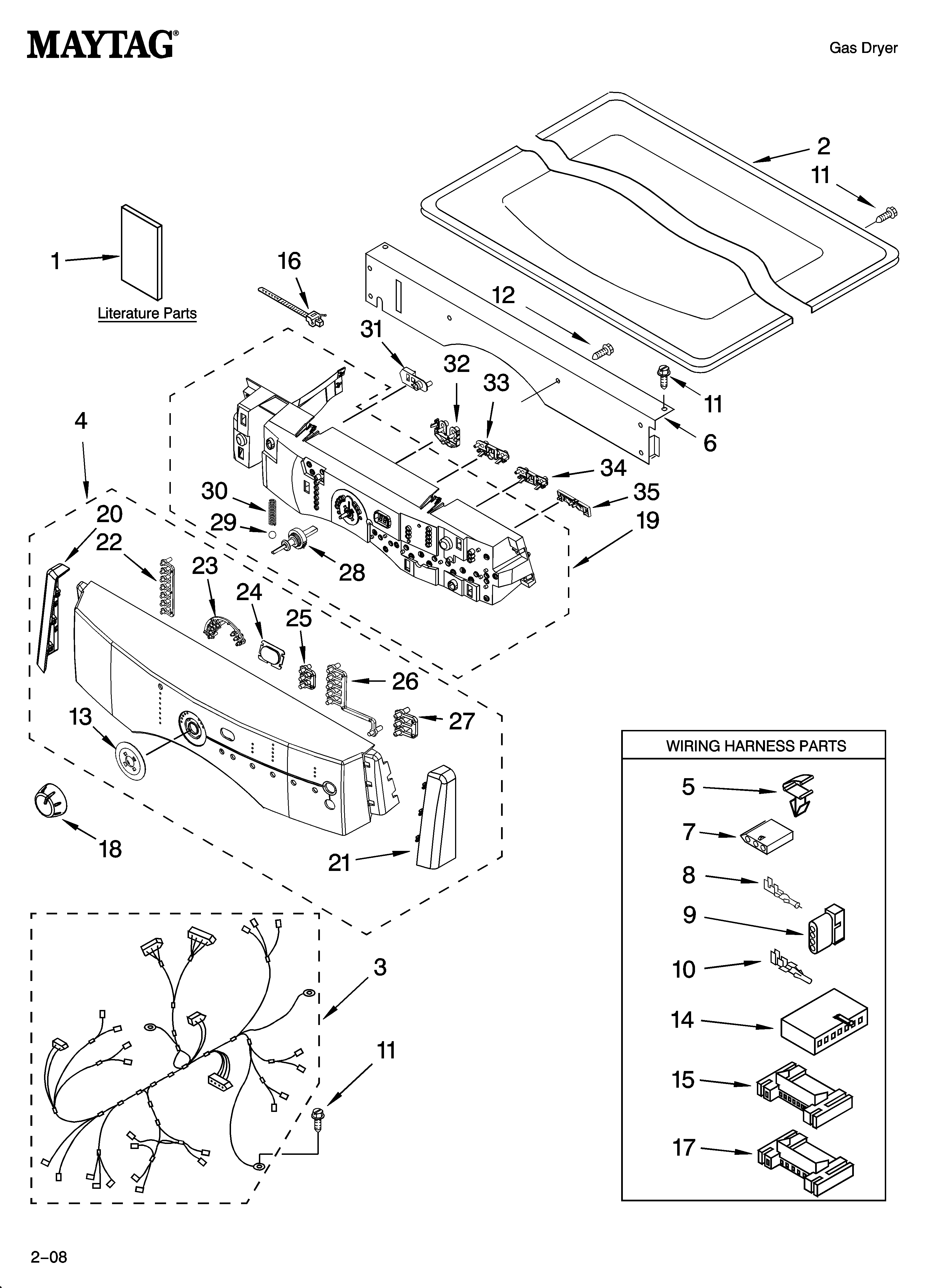 Top and console parts