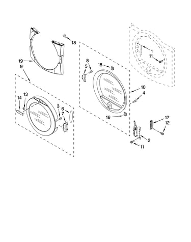 Door parts, optional parts (not included)