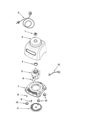 Motor and housing parts