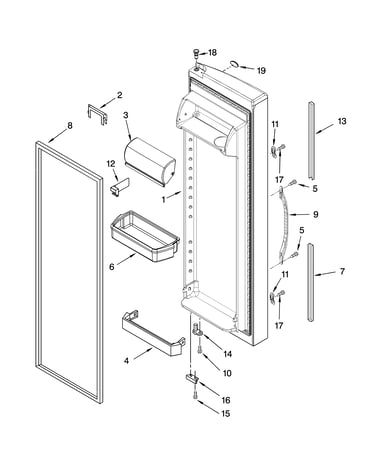 Refrigerator door parts