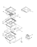 Refrigerator shelf parts