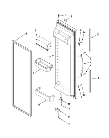 Refrigerator door parts