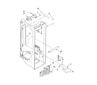 Whirlpool ED2FHAXST05 refrigerator liner parts diagram