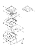 Refrigerator shelf parts