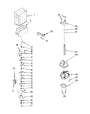 Motor and ice container parts