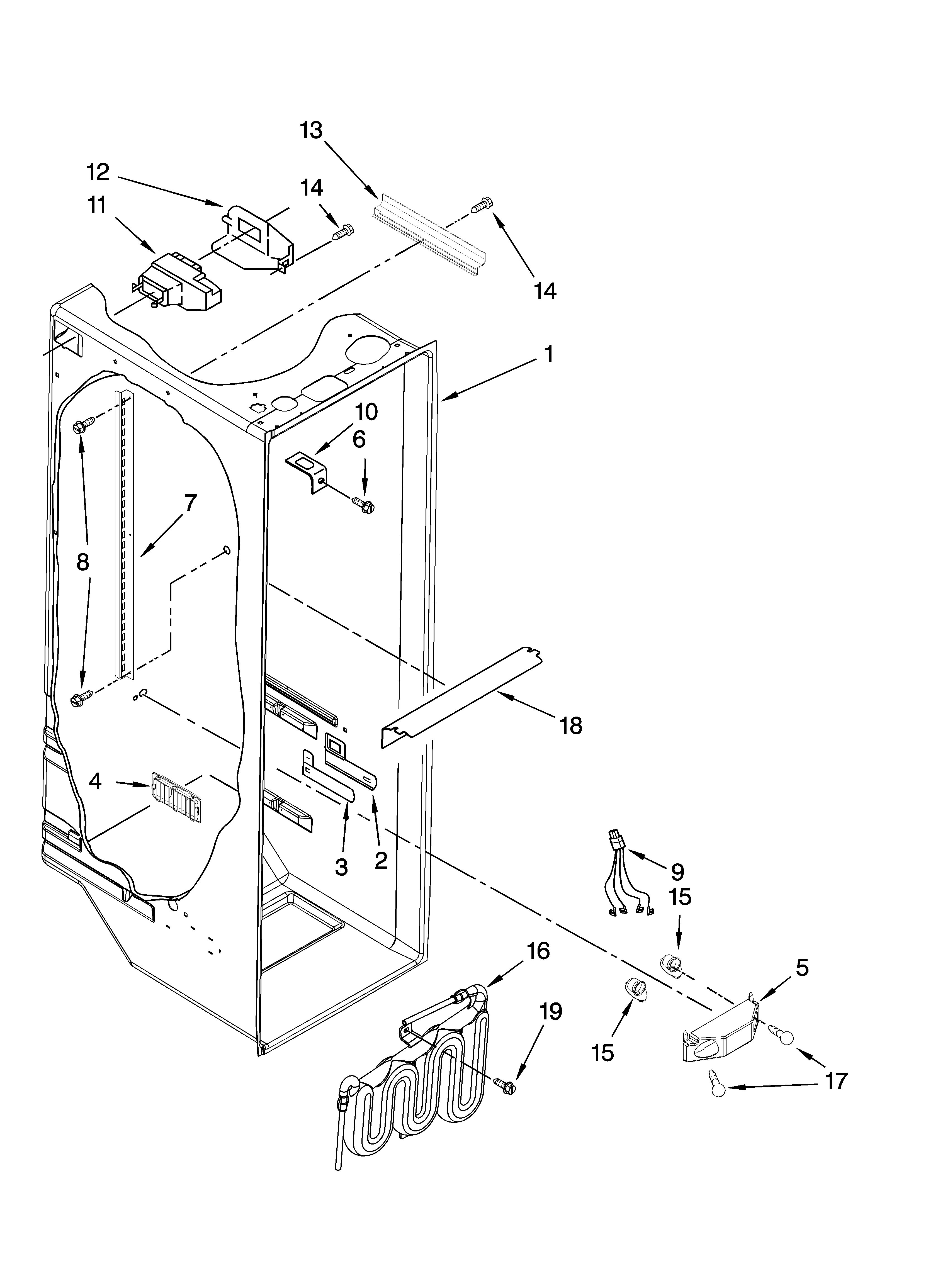 Refrigerator liner parts