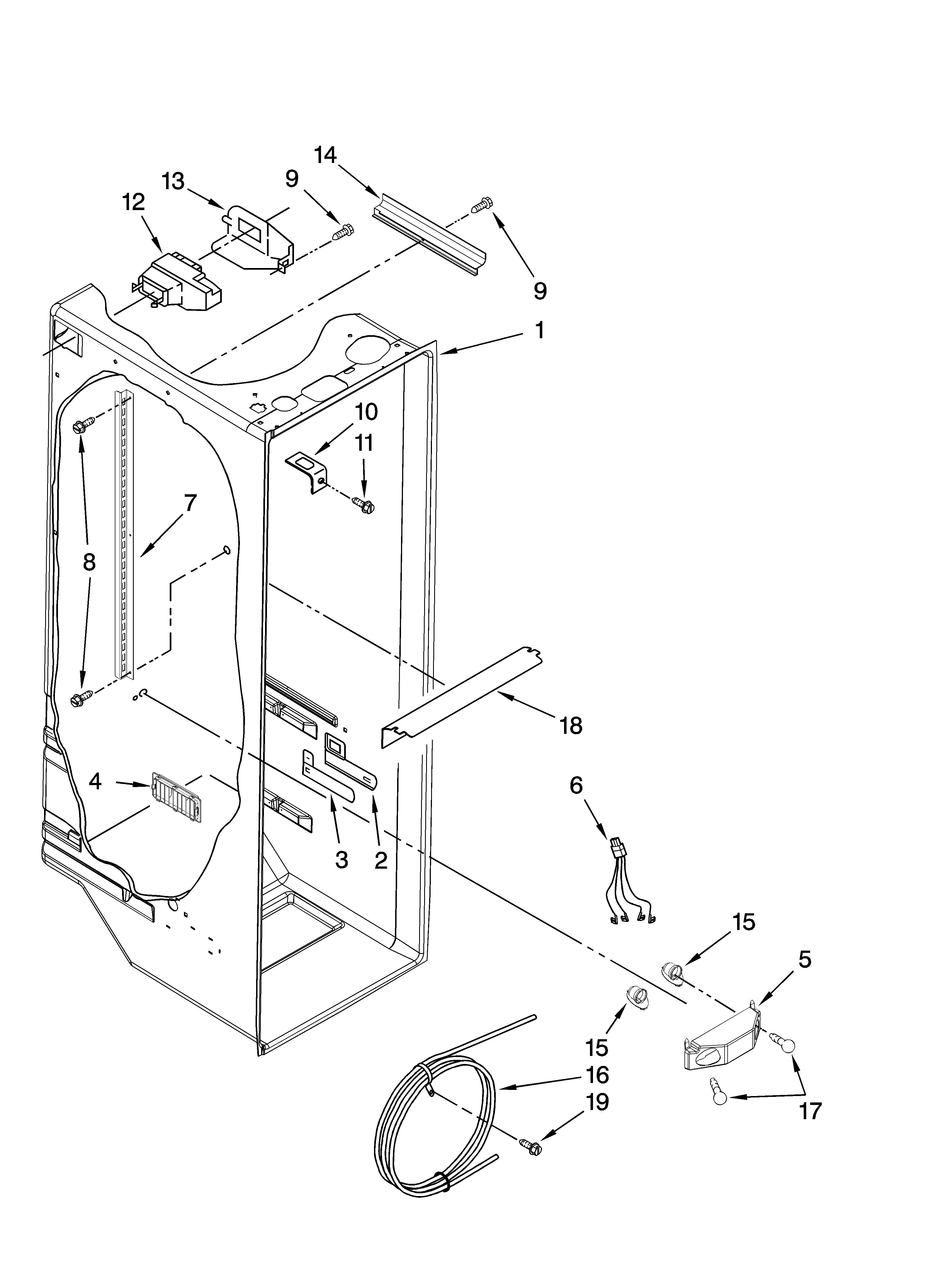 Refrigerator liner parts